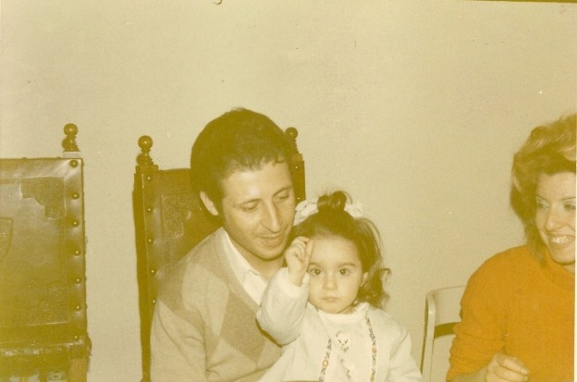 Paolo Borsellino con la figlia Lucia, 1971